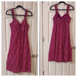 Sienna Sky ruffled shoulder straps Dress flattering V-neckline front tie dress